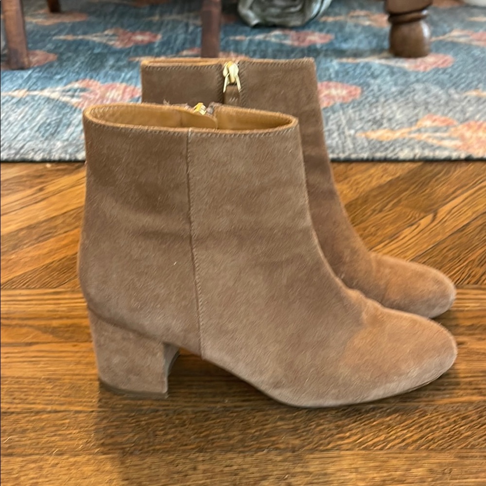 Brown Suede Ankle Boots by Bobbies Paris
